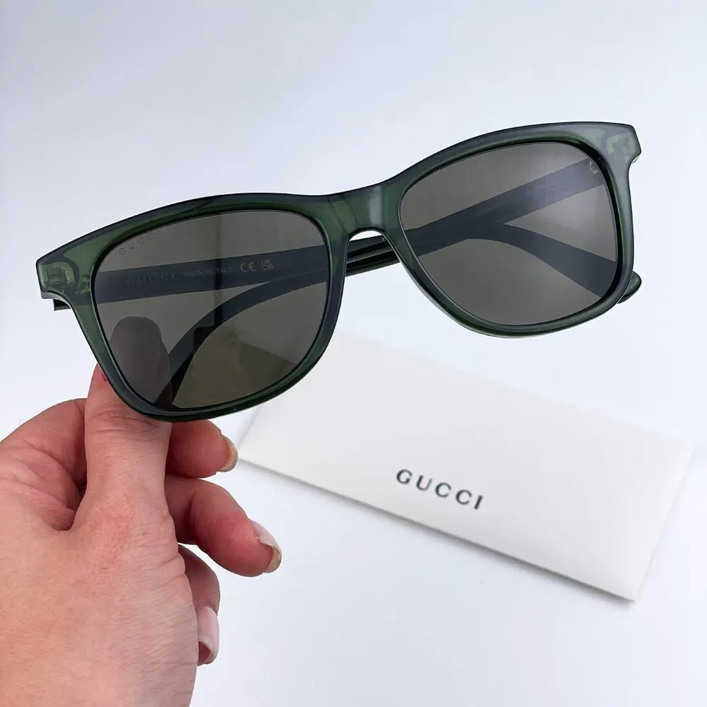 Gucci GG0936S 003 Sunglasses Green Brown Square Men